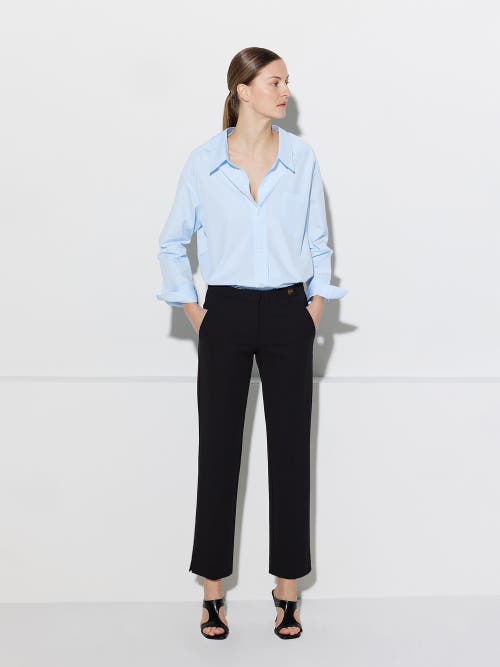 Callas Milano Charlotte Stretch Jersey Cropped Boy Pants In Black