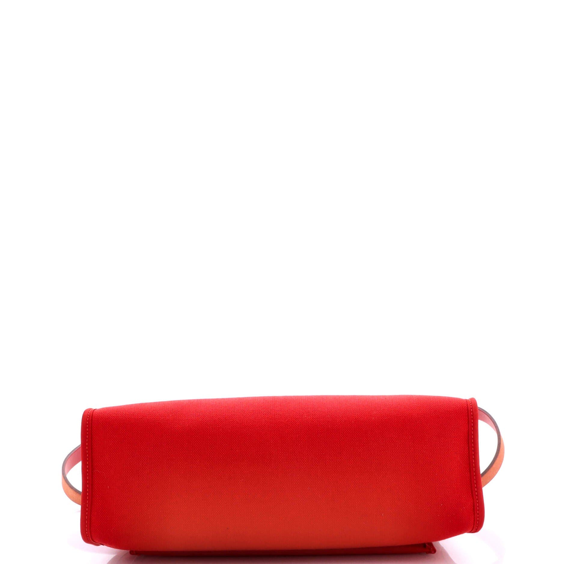 Herbag Zip Leather and Toile 31, Alternate, color, Red