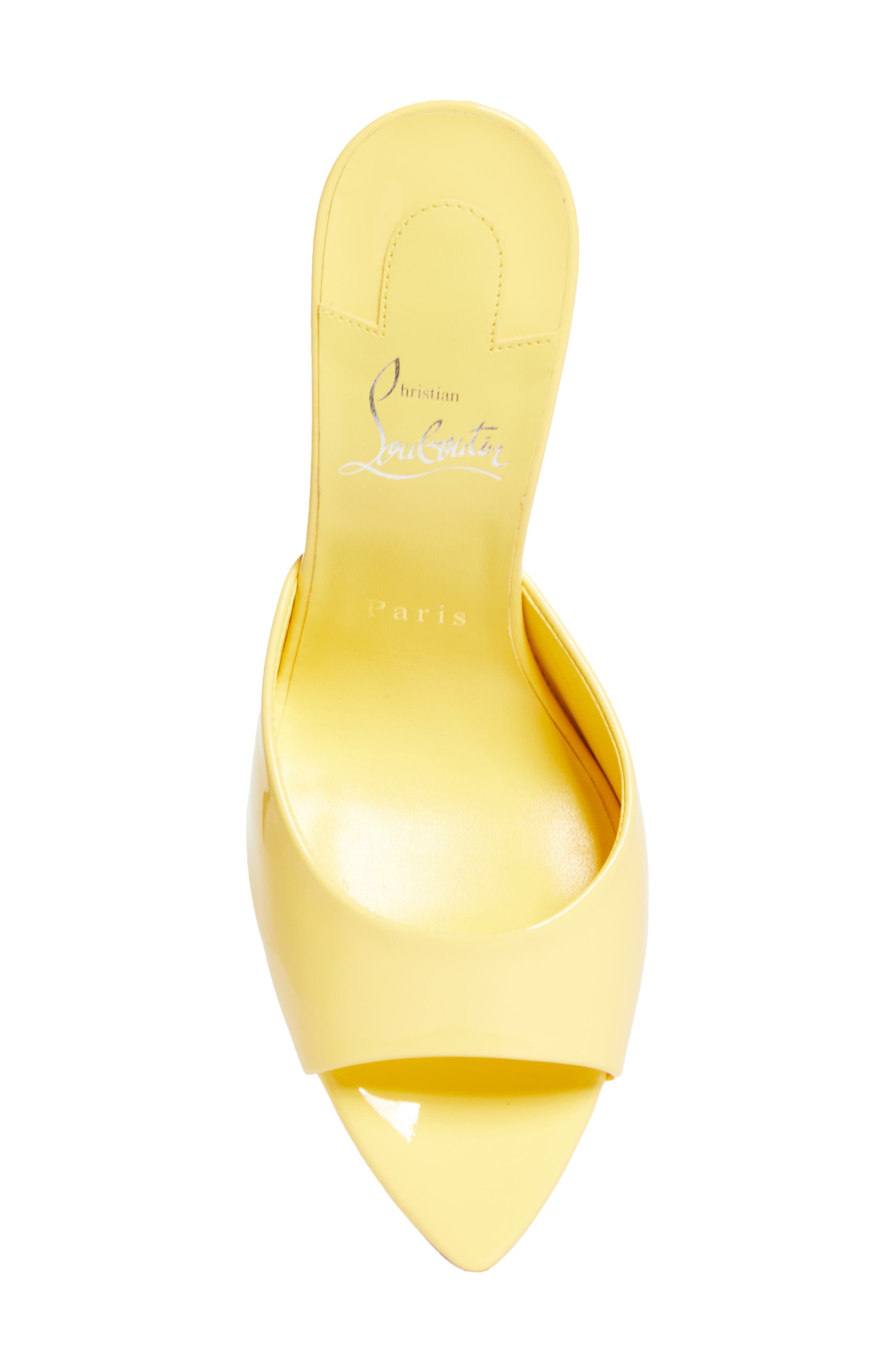 Christian Louboutin Miss Z Pointed Toe Sandal, Alternate, color, Y523 Vanilla/ Lin Vanilla
