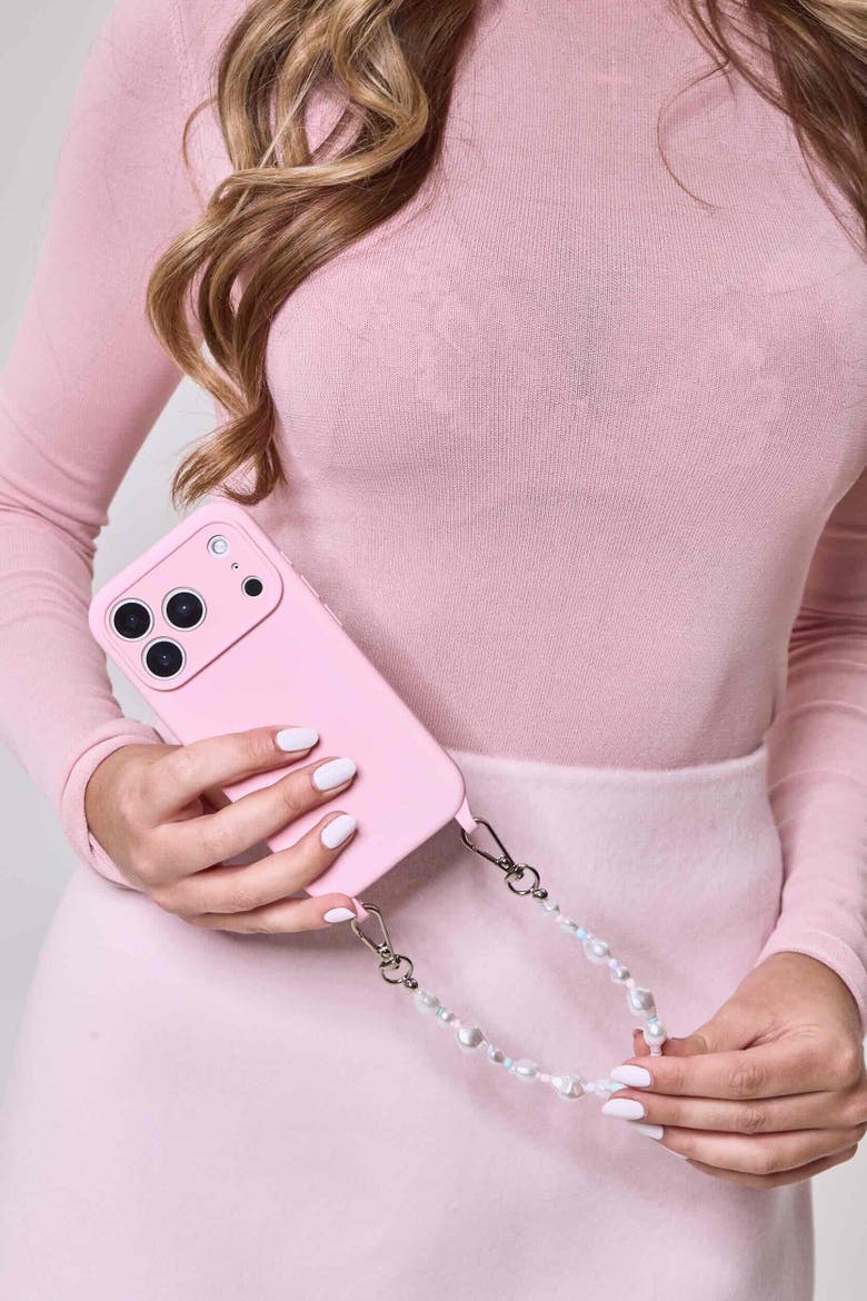 Mirelle Pearl Phone Chain Set, Alternate, color, Blush - iPhone 17 Pro Max
