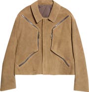 Rick Owens Temple Heizer Mac Suede Jacket