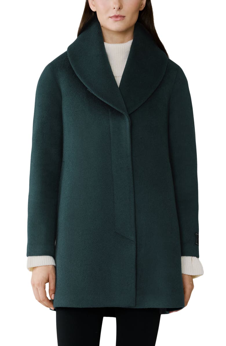 Soia & Kyo Elsa Wool Blend Coat, Main, color, Midnight Forest