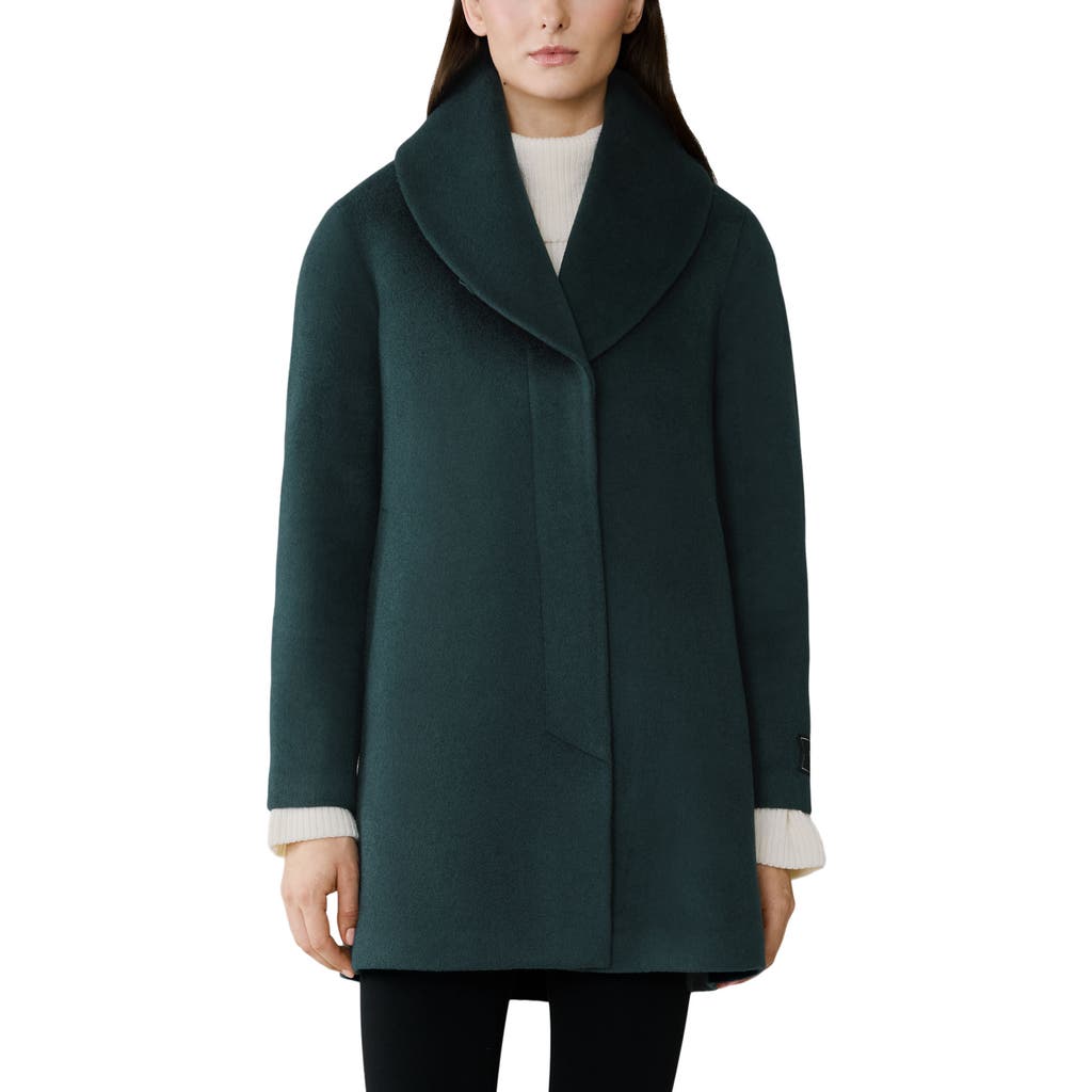 Soia & Kyo Elsa Wool Blend Coat In Green