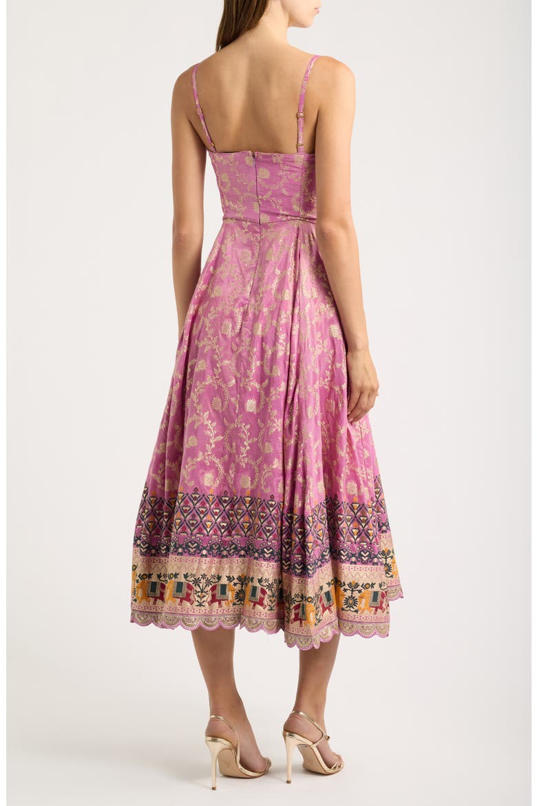 Emmie Midi Dress, Alternate, color, PURPLE