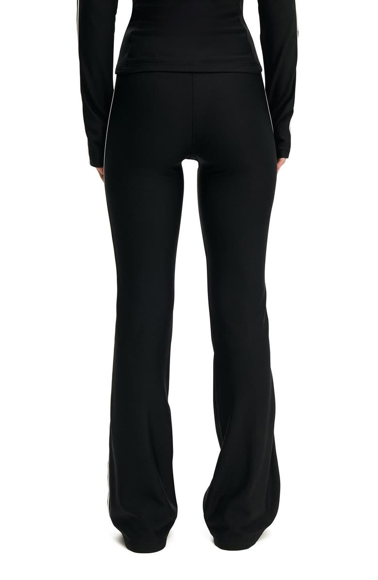 COTTON ON BODY Women's Active Fleece Lined Flare, Alternate, color, Black Black White Tape