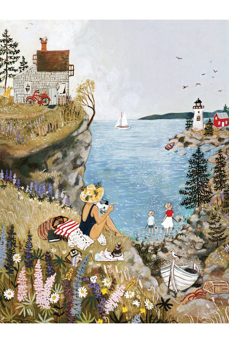 Sea Cottage 1000 Piece Puzzle, Alternate, color, No Color