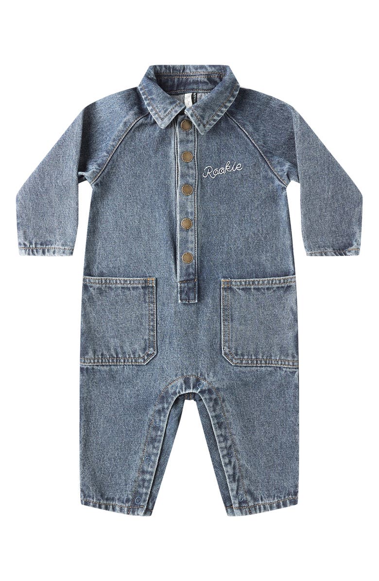 QUINCY MAE Denim Jumpsuit, Main, color, Indigo