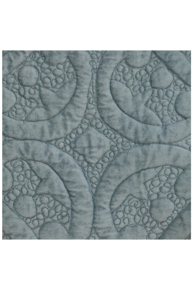 Tufted Velvet Square Throw Pillow, Alternate, color, SEA FOAM