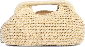 Raffia Clutch