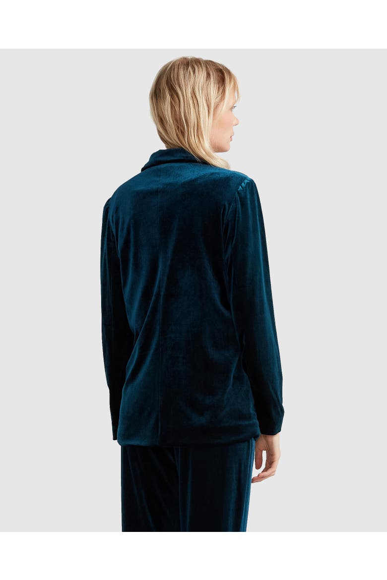 Eternity Velvet Blazer, Alternate, color, Royal Blue