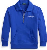 Polo Ralph Lauren Kids' Polo Team Embroidered French Terry Half Zip Sweatshirt