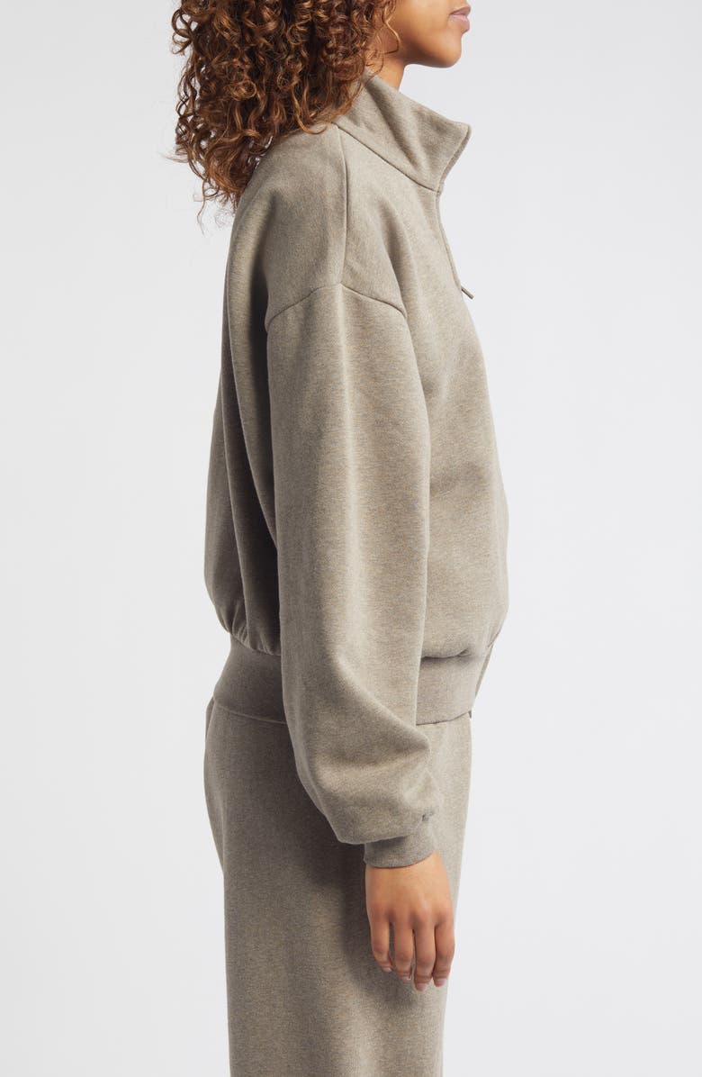 Fear of God Essentials Cotton Blend Zip-Up Jacket, Alternate, color, 