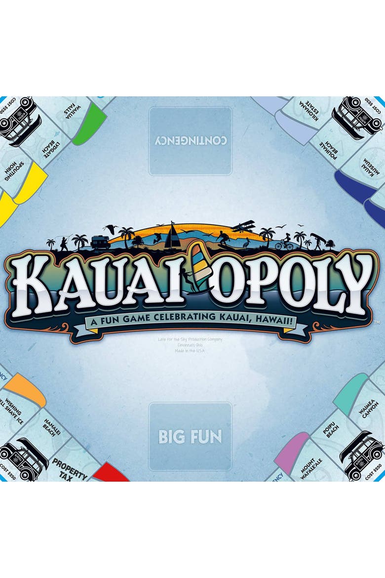 Kauai Opoly Board Game, Alternate, color, Multicolored