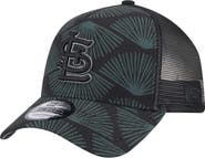 New Era Men's New Era  Black St. Louis Cardinals 9FORTY A-Frame Trucker Adjustable Hat