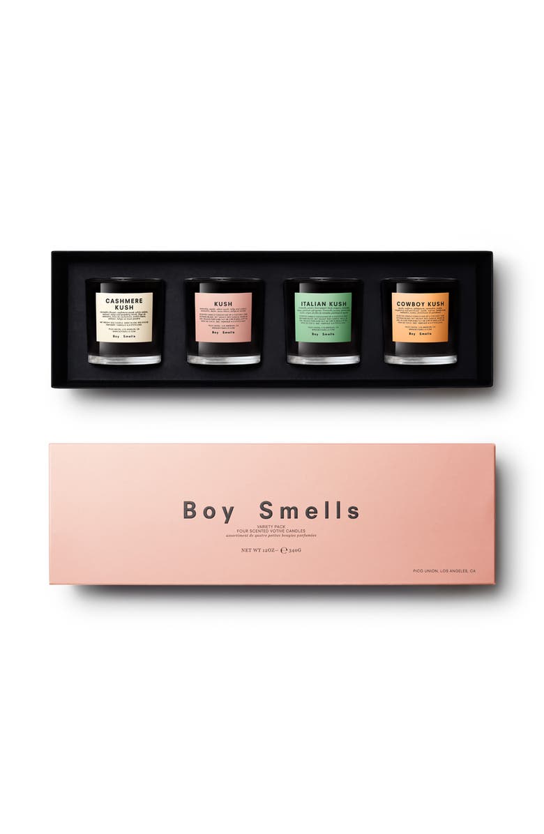 Boy Smells Best Buds Votive Candle Set, Alternate, color,