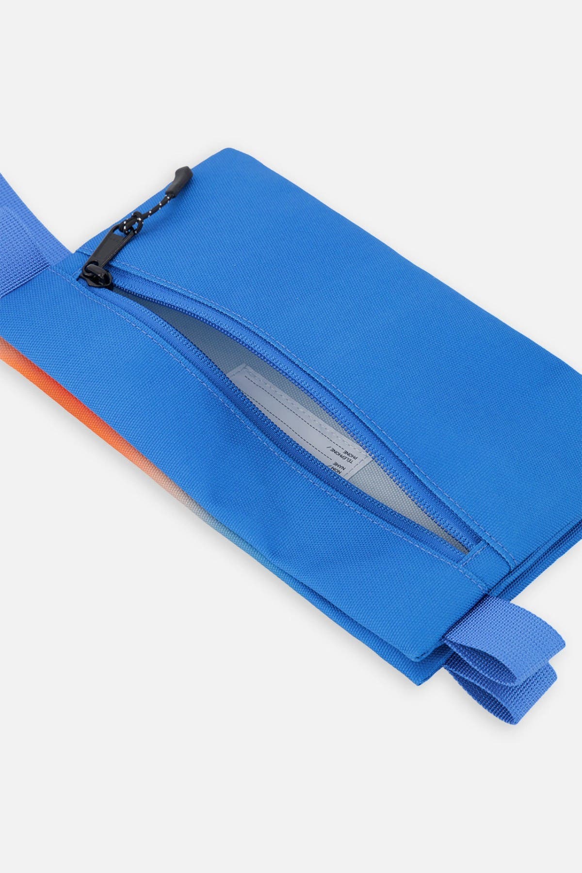 Deux par Deux Gradient Practical Double-Compartment Pencil Case, Alternate, color, Blue And Orange Gradient