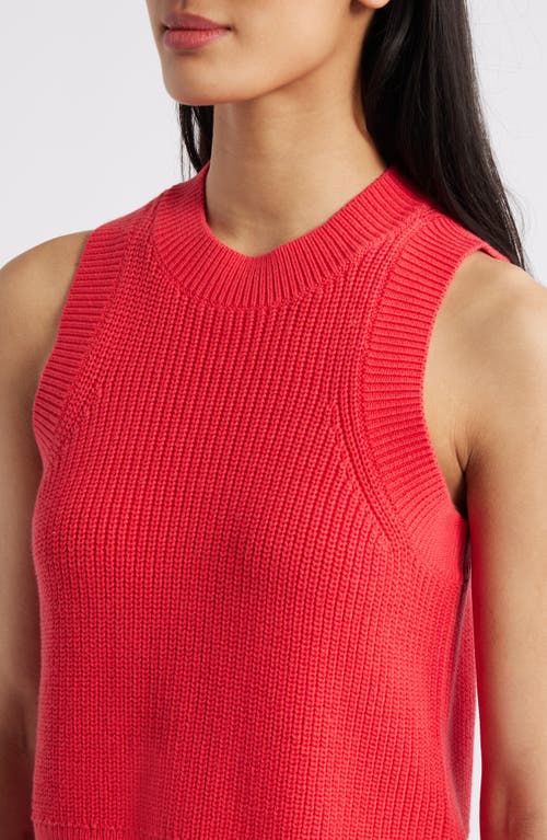 525 Demi Cotton Sweater Vest In Tomato