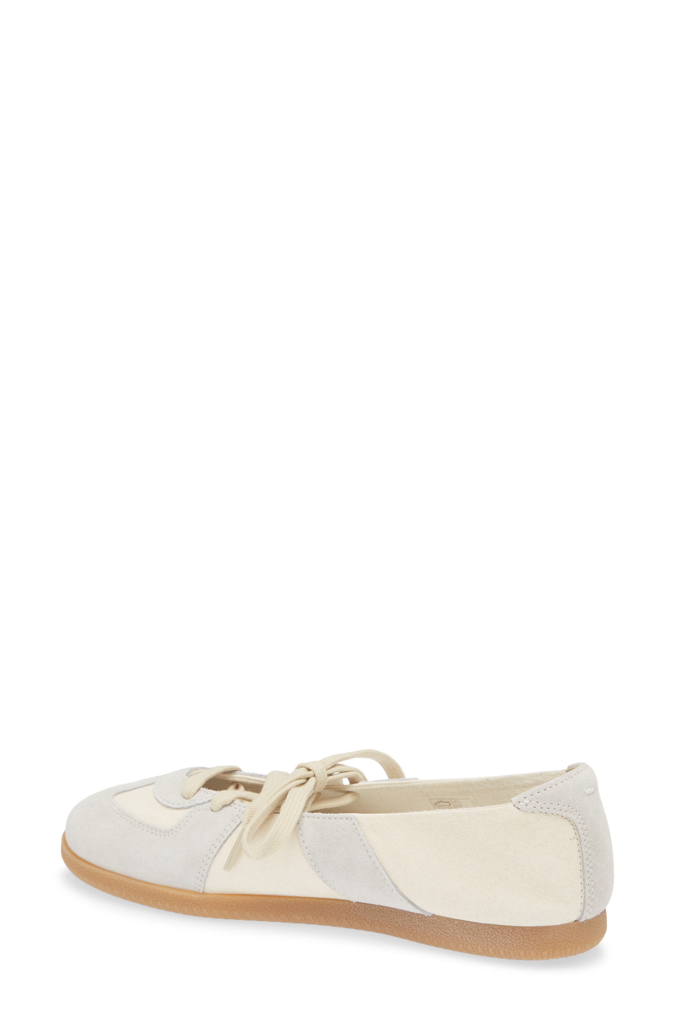 Replica Laced Ballet Flat, Alternate, color, IVORY