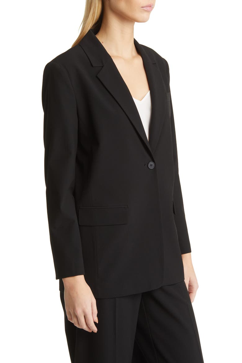 Boyfriend Blazer, Alternate, color, BLACK