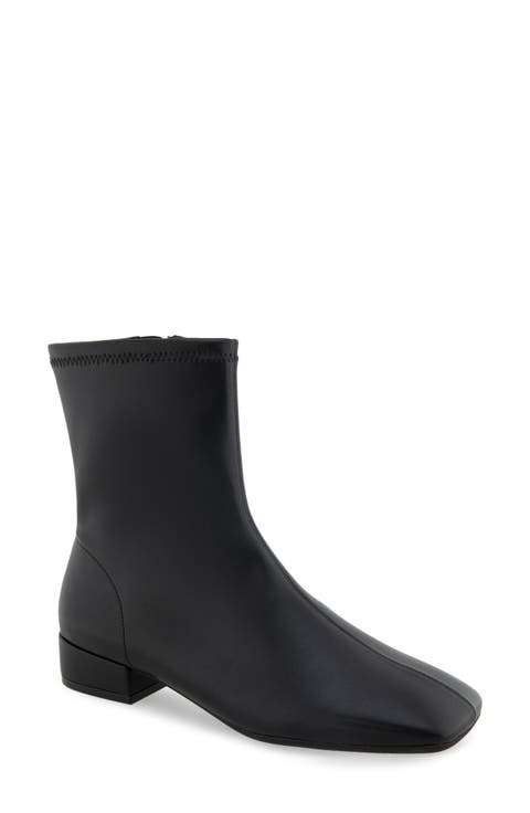 Nina Block Heel Bootie (Women)