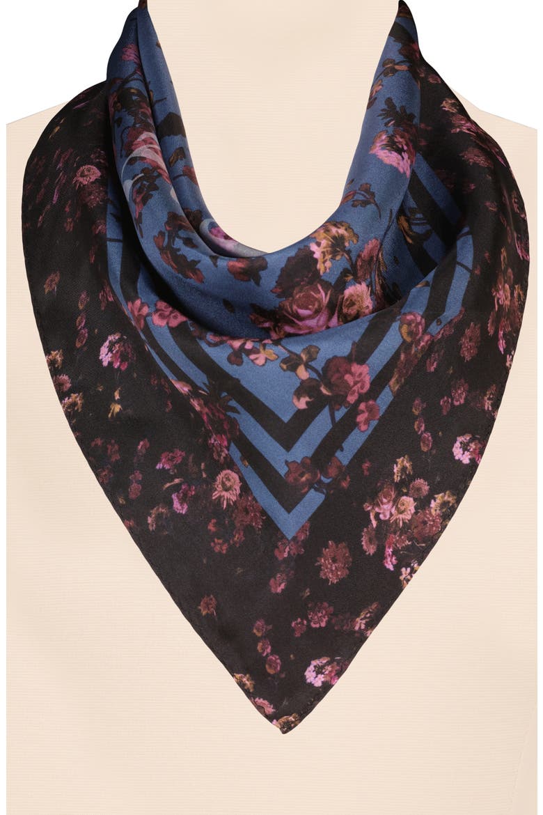 Perta Silk Twill Scarf, Alternate, color, BLUE MULTI