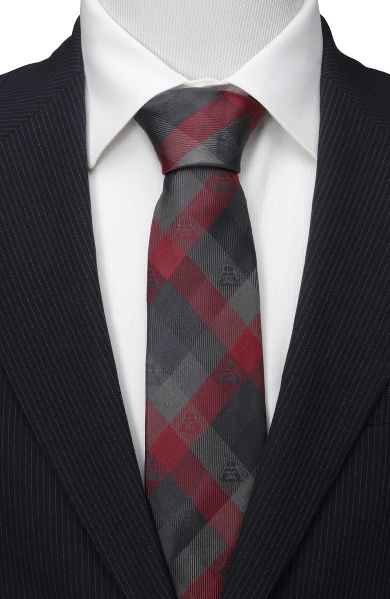 Cufflinks, Inc. Star Wars<sup>™</sup> - Darth Vader Red Plaid Silk Tie, Alternate, color, Red