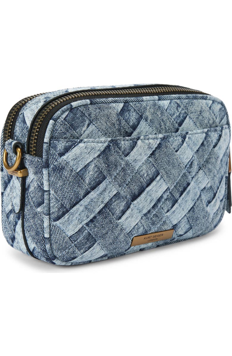 Kurt Geiger London Kensington Denim Camera Crossbody Bag, Alternate, color, Navy