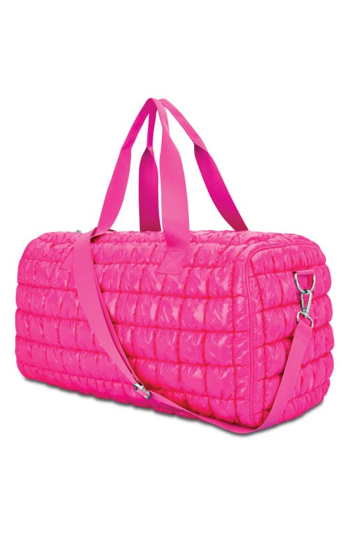 Iscream Kids' Shiny Puffer Duffel Bag In Pink