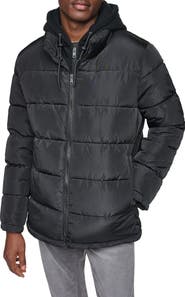 Kenneth Cole Hooded Puffer Jacket