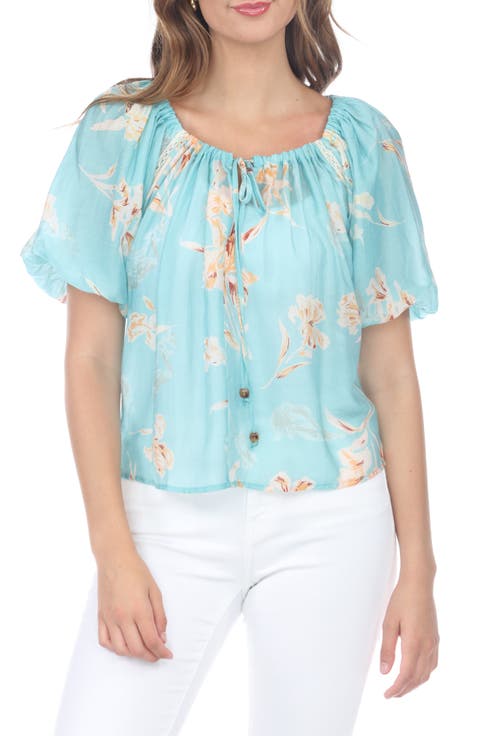 Floral Puff Sleeve Top