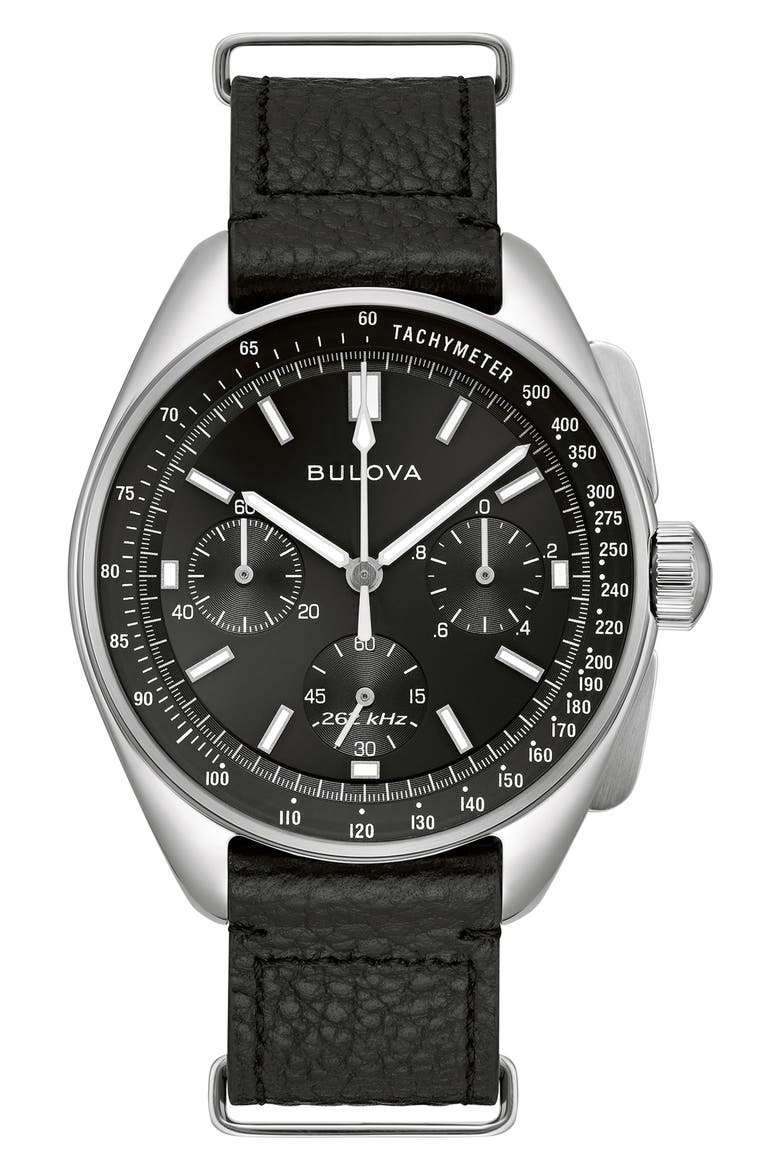 Lunar Pilot Chronograph Watch, 43.5mm, Alternate, color, SILVER-TONE