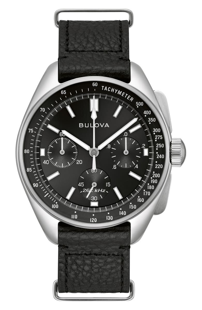 BULOVA Lunar Pilot Chronograph Watch, 43.5mm, Alternate, color, 