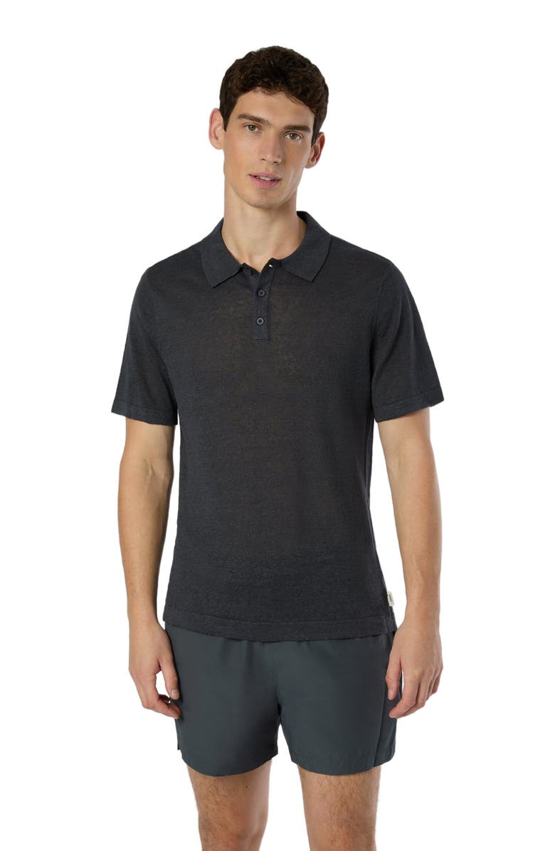 Onia Linen Sweater Polo, Main, color, 