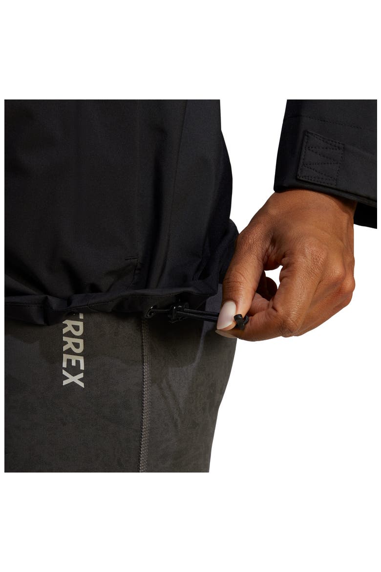 Terrex Multi RAIN.RDY Waterproof Hooded Rain Jacket, Alternate, color, BLACK