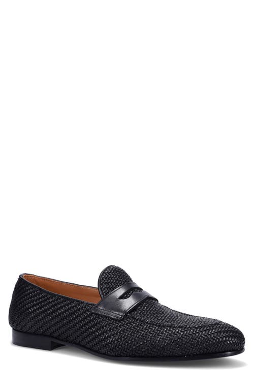 Ron White Seth Penny Loafer In Black