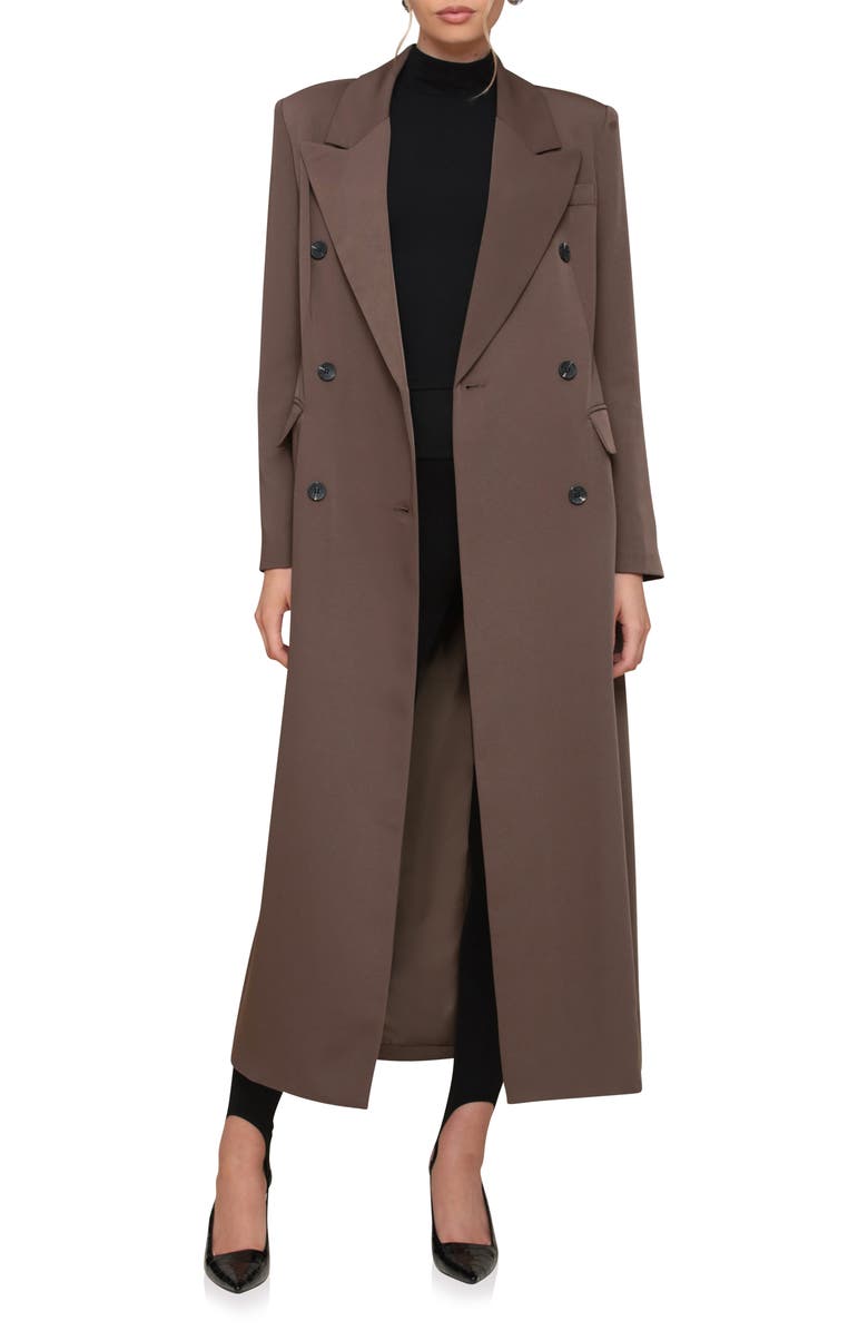 Avec Les Filles Double Breasted Topper Coat, Main, color,