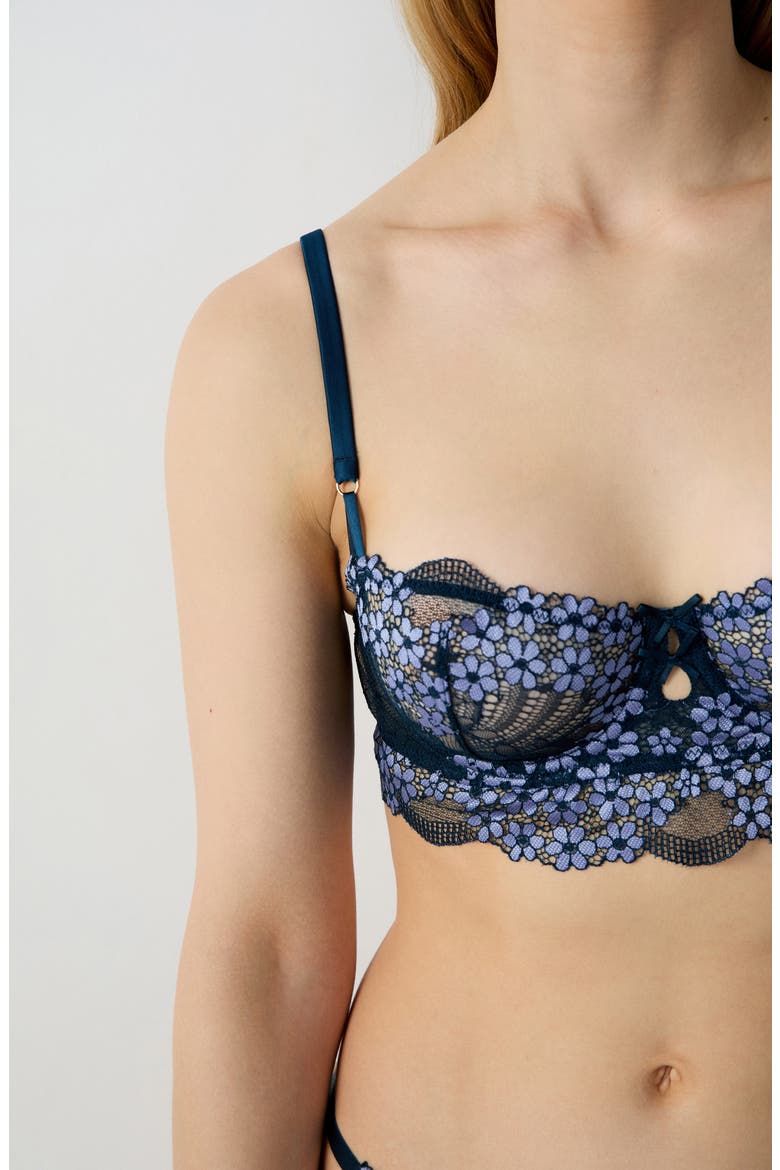Somptueuse No. 9 Underwire Balconette Bra, Alternate, color, NIGHT BLUE