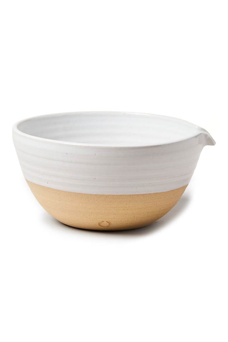 Large Stoneware Pantry Bowl, Main, color, BROWN