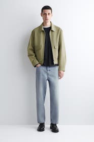 COS Cotton-Blend Zip-Up Utility Jacket