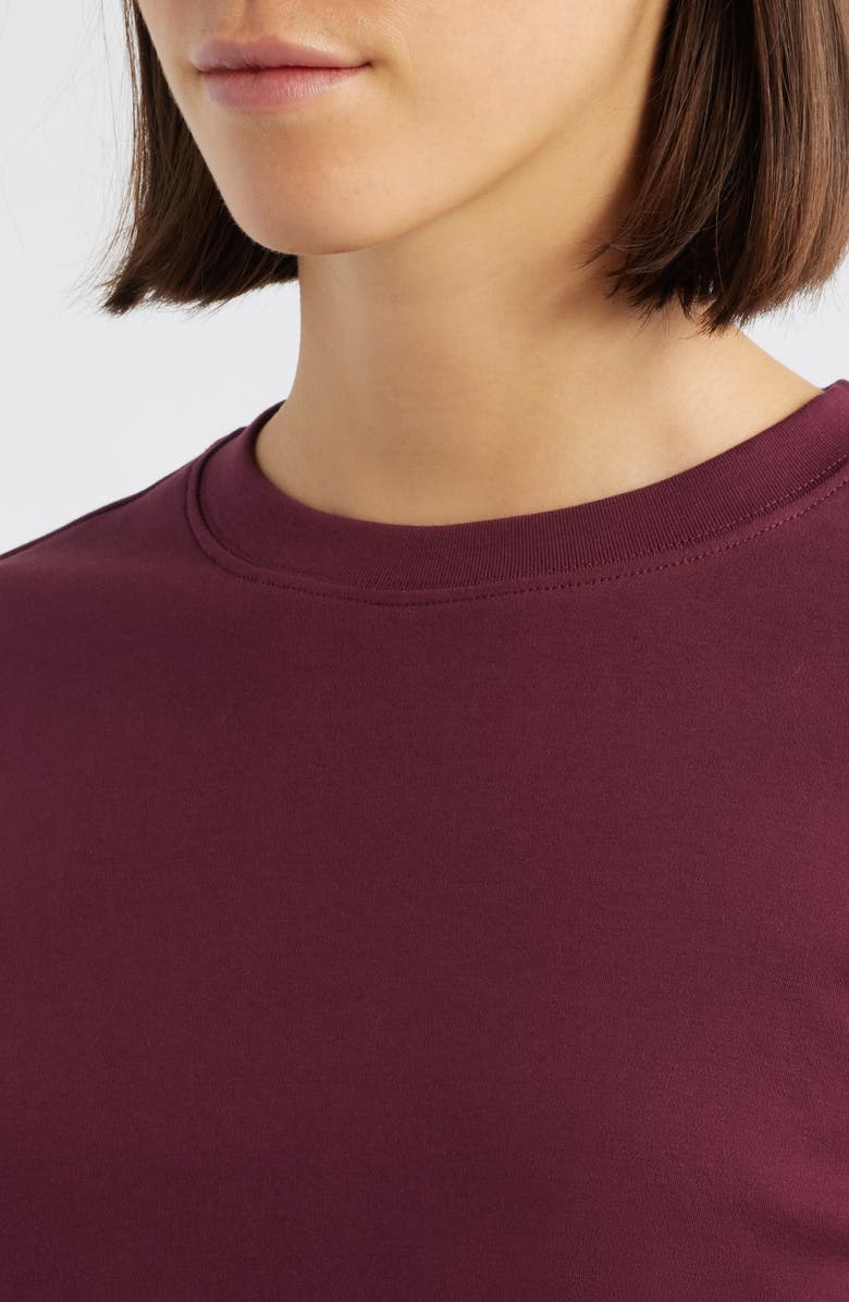 Mavi Jeans Cotton Crewneck T-Shirt, Alternate, color, Windsor Wine