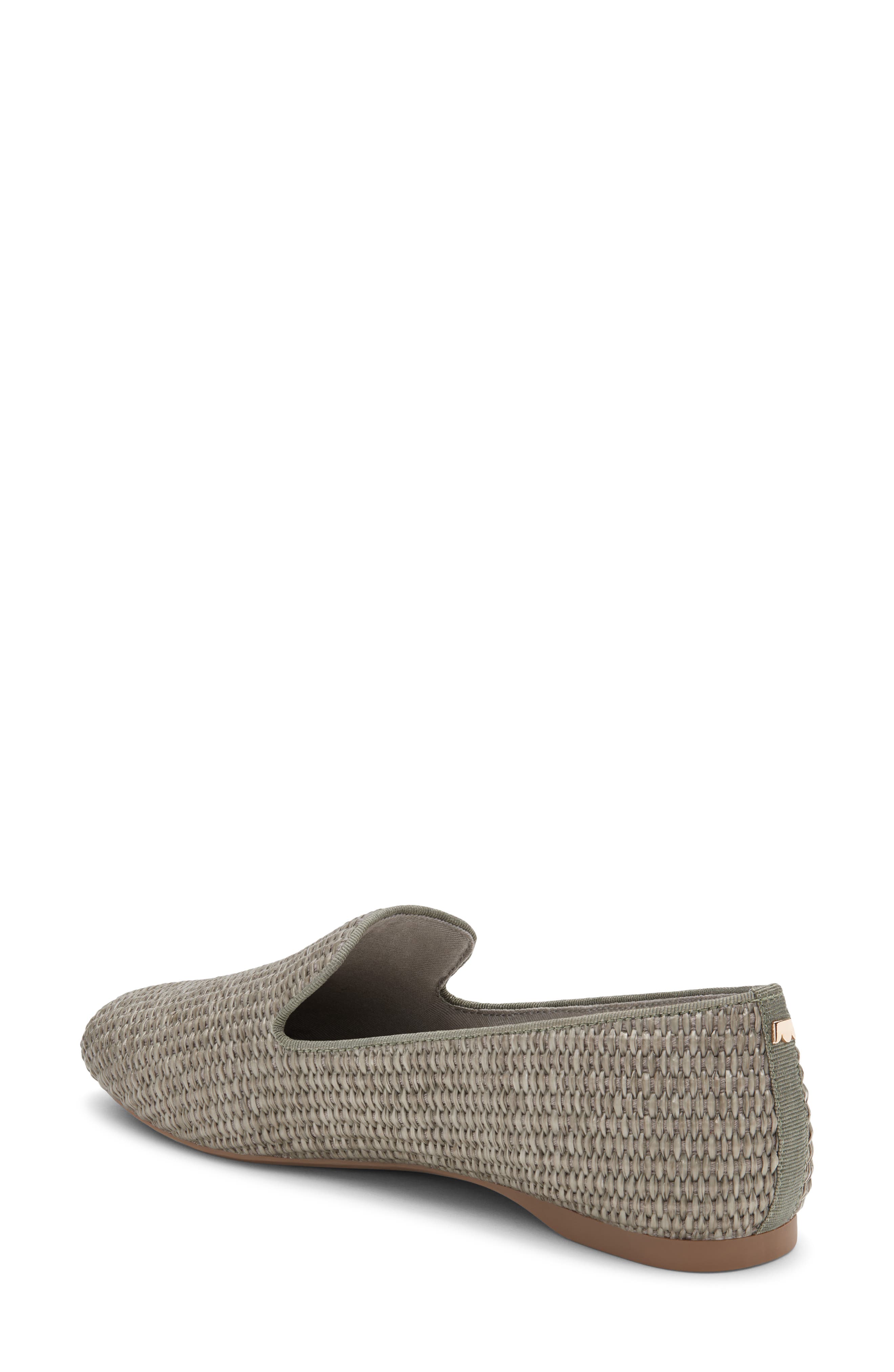 Birdies Starling Raffia Flat, Alternate, color, Chateau Gray Raffia