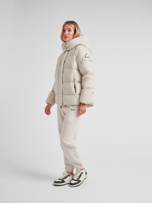 Jack1t Cloud Prime Hooded Down Jacket In White