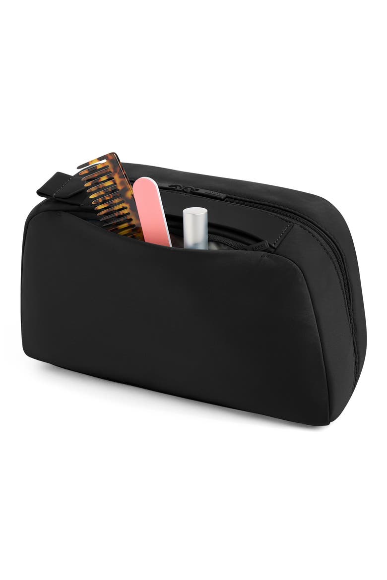 The Large Toiletries Bag, Alternate, color, JET BLACK