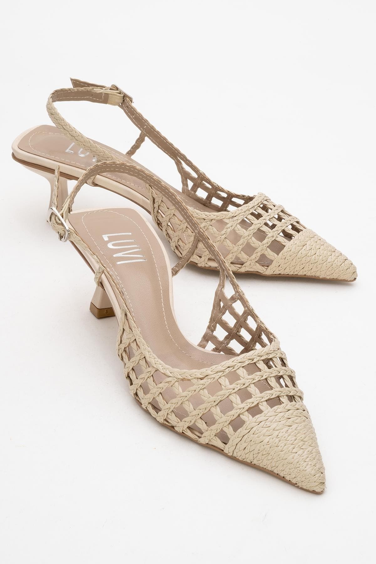 Heaven Knitted Pointed Toe Pump, Alternate, color, Beige