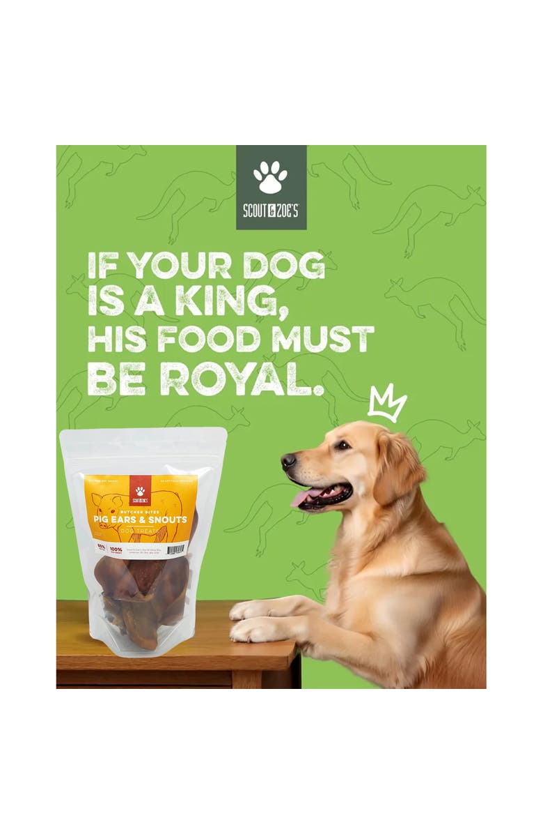 Scout & Zoe's Pig Ears & Snouts, 3 Packs, 4oz Bags, Dog Treats, Crunchy Butcher, Alternate, color, Multicolored