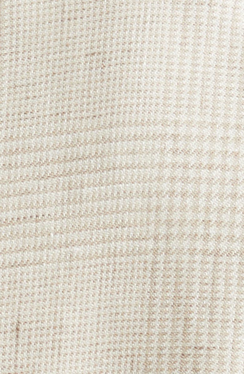 Eleventy Unstructured Plaid Linen & Wool Blend Sport Coat, Alternate, color, 02 Sand