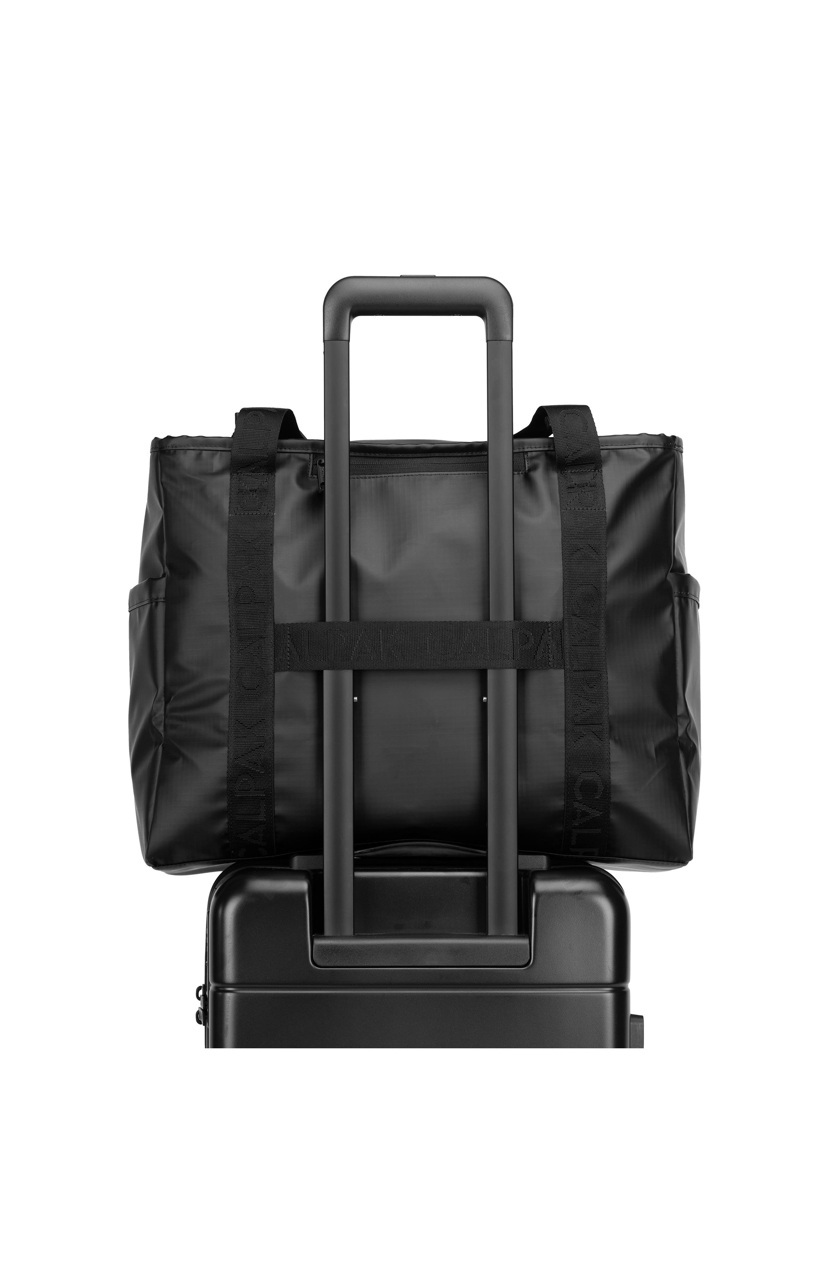 Terra 35L Water Resistant Zip Tote, Alternate, color, MATTE OBSIDIAN