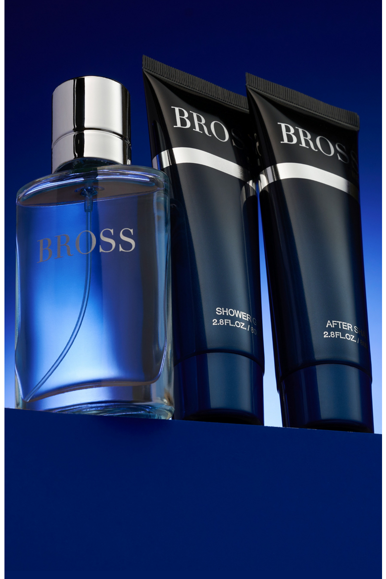 Bross Signature Beauty Spa Gift Set, Alternate, color, Dark Blue / Silver