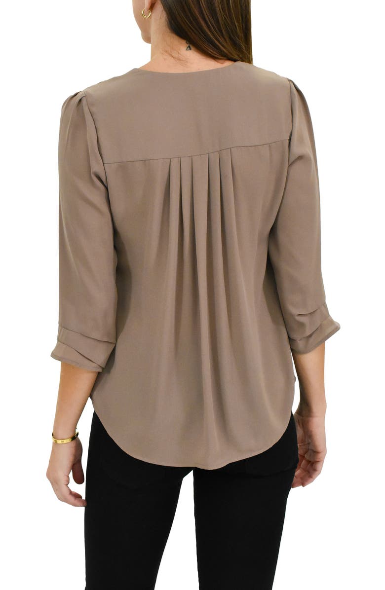 DR2 by Daniel Rainn Three Quarter Sleeve Blouse, Alternate, color, 