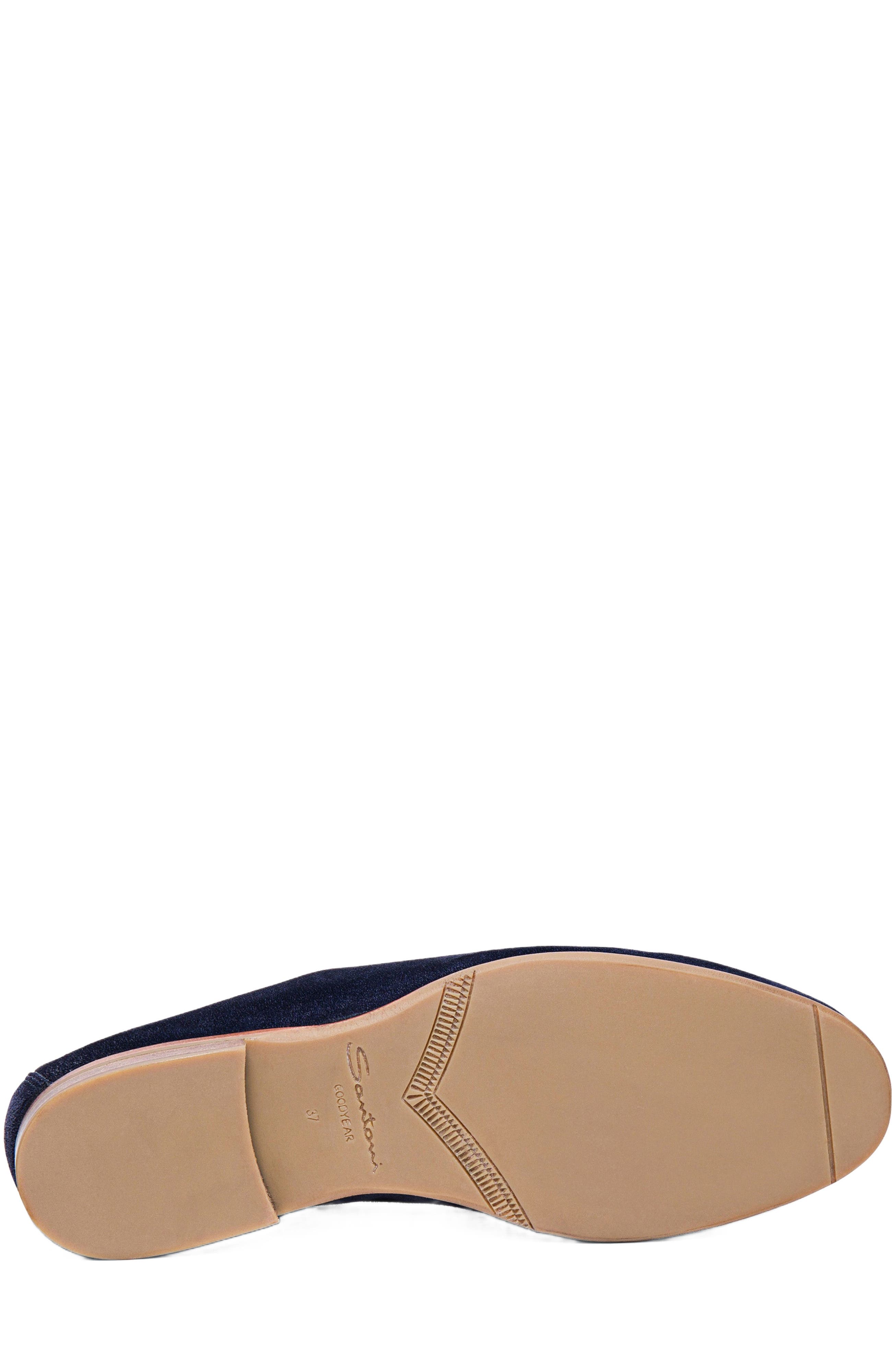 Santoni Women's suede Carla loafer, Alternate, color, Blue